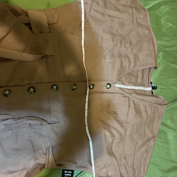 Button Front Utility Jumpsuit. medium but runs big. Please refer to measurement. - Picture 8 of 11